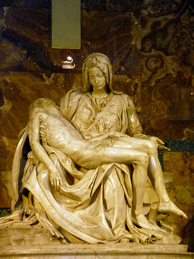 Pietà de Miguel Ángel Buonarroti - Roma, Italia